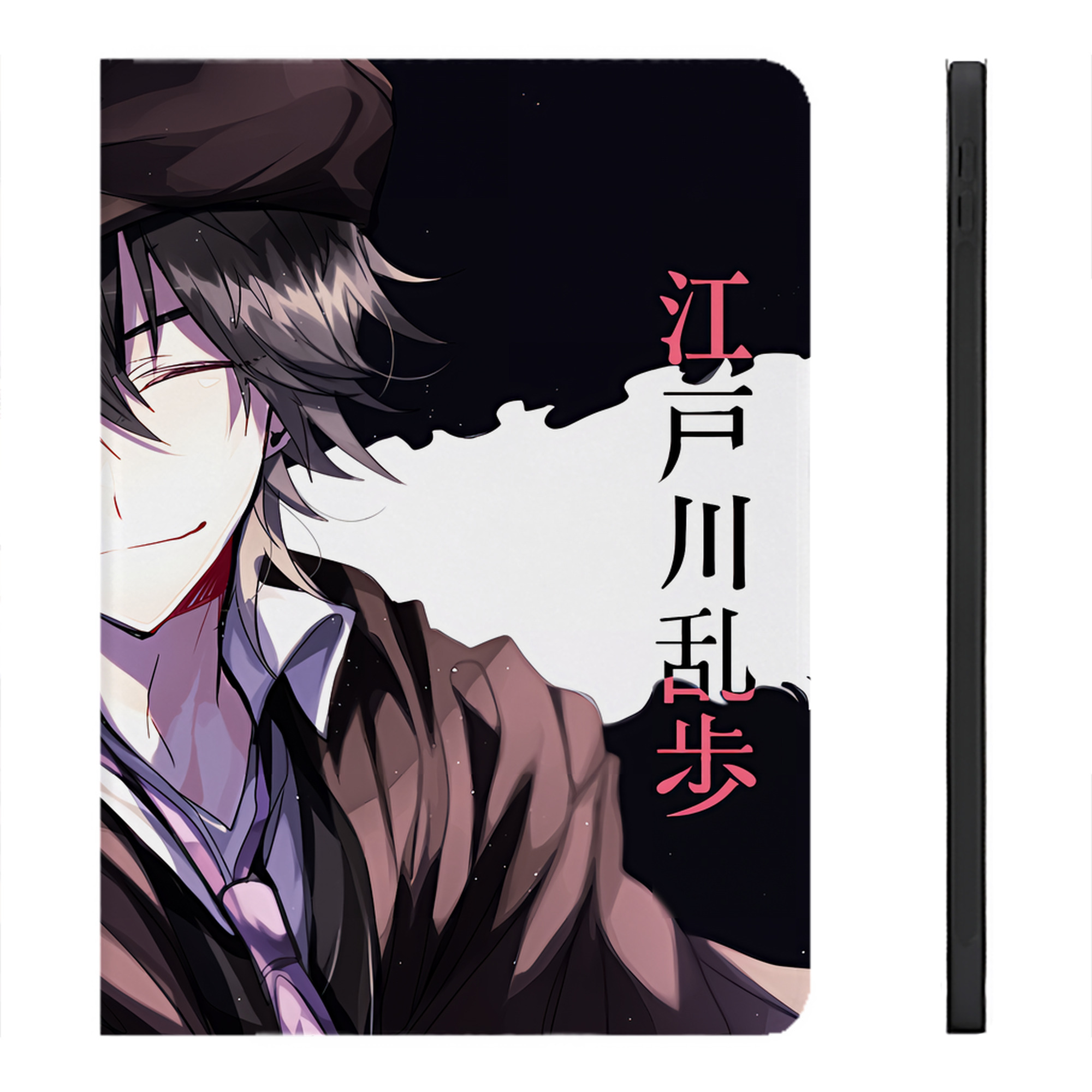 （画像用） 文豪ストレイドッグス Bungo Stray Dogs IPadケース ペンホルダー付き ブックスタイルデザイン